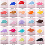 Solid Color Rubberized Round Acrylic Beads 8mm 2