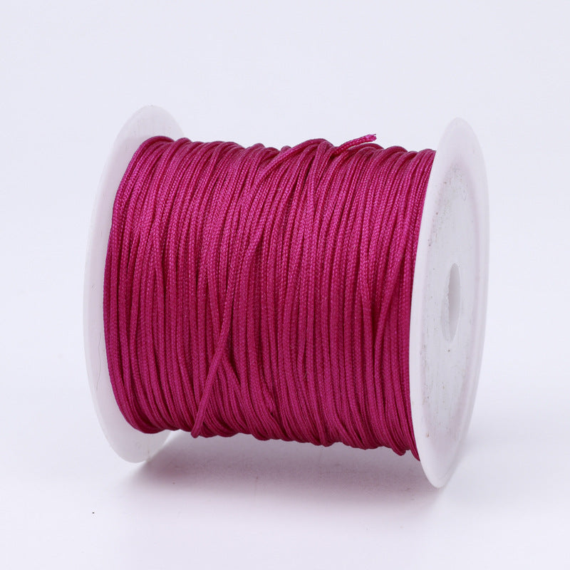 Nylon Thread 0.8mm Diameter 40m Colorful Jewelry Stringing Cord 38