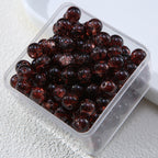 Gradient Crackle Round Glass Beads 10mm Vibrant Mixed Colors 60pcs 11