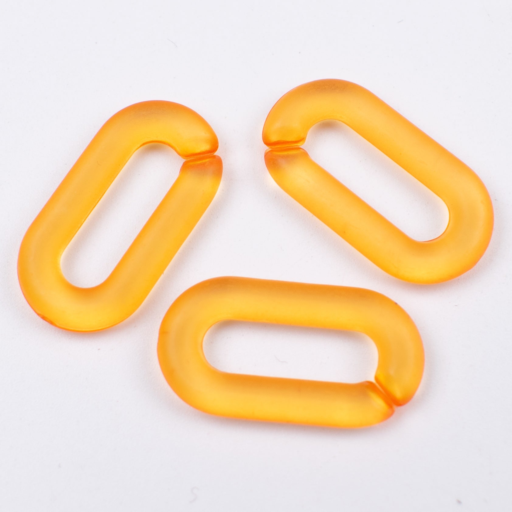 Matte Clear Acrylic Open Chain Links 20mm Colorful 100pcs 11