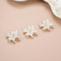 Pearl Pinktail Flower Acrylic Beads 42mm ABS Plastic 100pcs 7