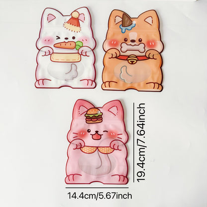Animal Shaped Zip Lock Bags Plastic 19.4x14.4cm Top Seal 10pcs 6