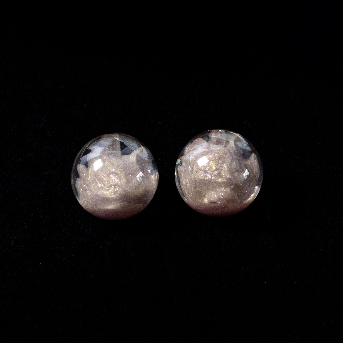 Clear Nine-Tailed Fox Resin Beads 16mm Round Mixed Colors 10pcs 8