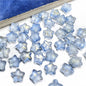 Small Star Czech Glass Beads 8mm Translucent Gold Flecked 50pcs 13