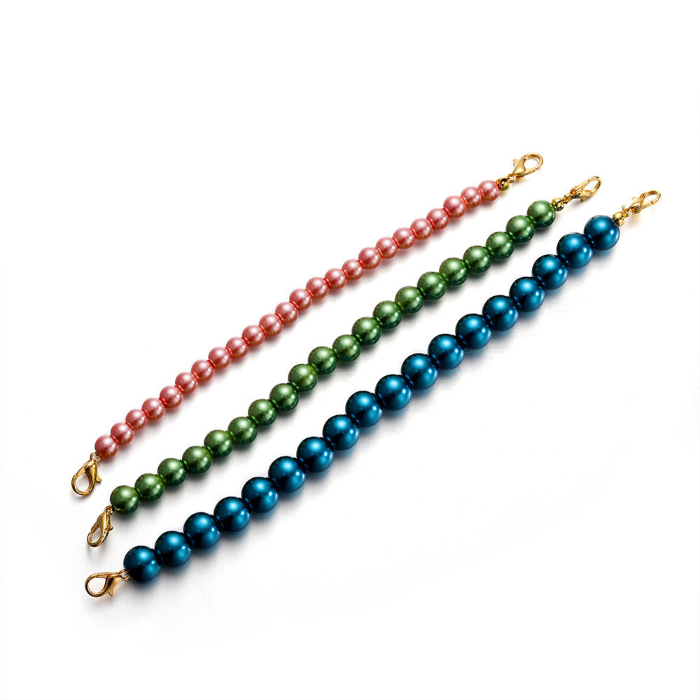 Pearl Glass Beads 8mm Imitation Smooth Glossy Mixed Colors 100pcs 3