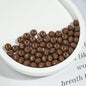Acrylic Faceted Spacer Beads 8mm Baking Painted Solid Color 50pcs 21