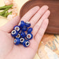 Blue Tone Resin Spacer Beads Mixed Shapes Multicolor 40pcs 6