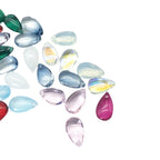 Czech Glass Beads Teardrop 7x13mm Glossy Petal Shape Vibrant Colors 100pcs 5