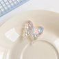 Transparent Plating Butterfly Acrylic Beads 29mm 50pcs 6
