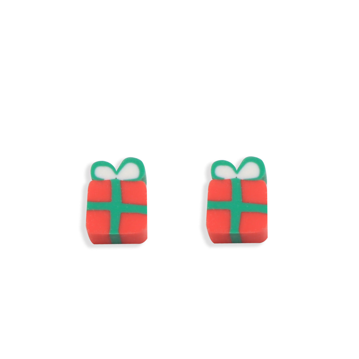 Christmas Clay Beads Polymer Colorful Snowmen Gifts Trees 100pcs 8