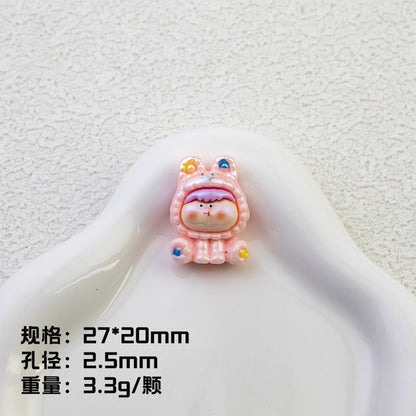 Plating Pop Mart Lilith Resin Beads Glossy Animal Hoodie 10pcs 7
