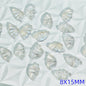 Iridescent Half Butterfly Wings Glass Beads 8x15mm 50pcs 7