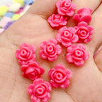 Japanese Camellia Acrylic Beads 12mm Pastel Colors 100pcs 4