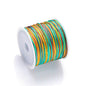 Nylon Rainbow Variegated Beading Thread 0.8mm Diameter 60m Spool 16