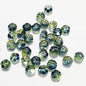 Czech Glass Beads Pumpkin 10mm Glossy Orange Gold 100pcs 17