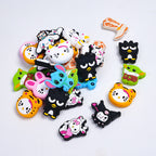Silicone Focal Beads Mickey Kitty Yoda Colorful Cartoon Characters 20pcs 2