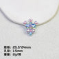 Glitter Crown Lollipop Resin Beads 26mm Transparent Pastel Colors 10pcs 7