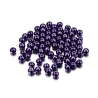 Pearl Glass Beads 8mm Imitation Smooth Glossy Mixed Colors 100pcs 23