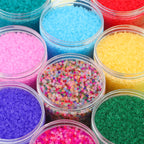 Transparent Frosted Seed Glass Beads 2mm with 1mm Hole 660pcs 3