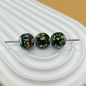 Glitter Resin Beads 16mm Round Glossy Multicolor Sparkle 30pcs 7