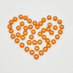 Acrylic Spacer Beads 8mm Amber Large Hole 100pcs 2