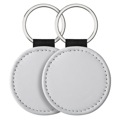 Sublimation Blank Keychain White Metal Ring Multiple Shapes 21