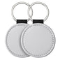 Sublimation Blank Keychain White Metal Ring Multiple Shapes 21