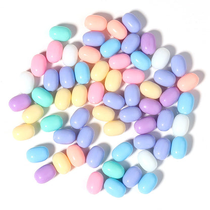 Macaron Acrylic Beads Mixed Shapes Pastel Colors 100pcs 7