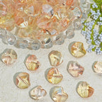 Irregular Moonstone Glass Beads 14mm Clear Pastel Mixed Colors 50pcs 4