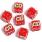 Butterfly Pentagram Cube Rhinestone Beads 22mm Vibrant Metal Embellished 5pcs 31