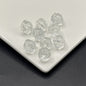 Small Walnut Shape Transparent Glass Beads 12mm Translucent Blue 100pcs 7