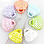 UV Plating Handbag Acrylic Beads 23x22x7mm Pastel Glossy 50pcs