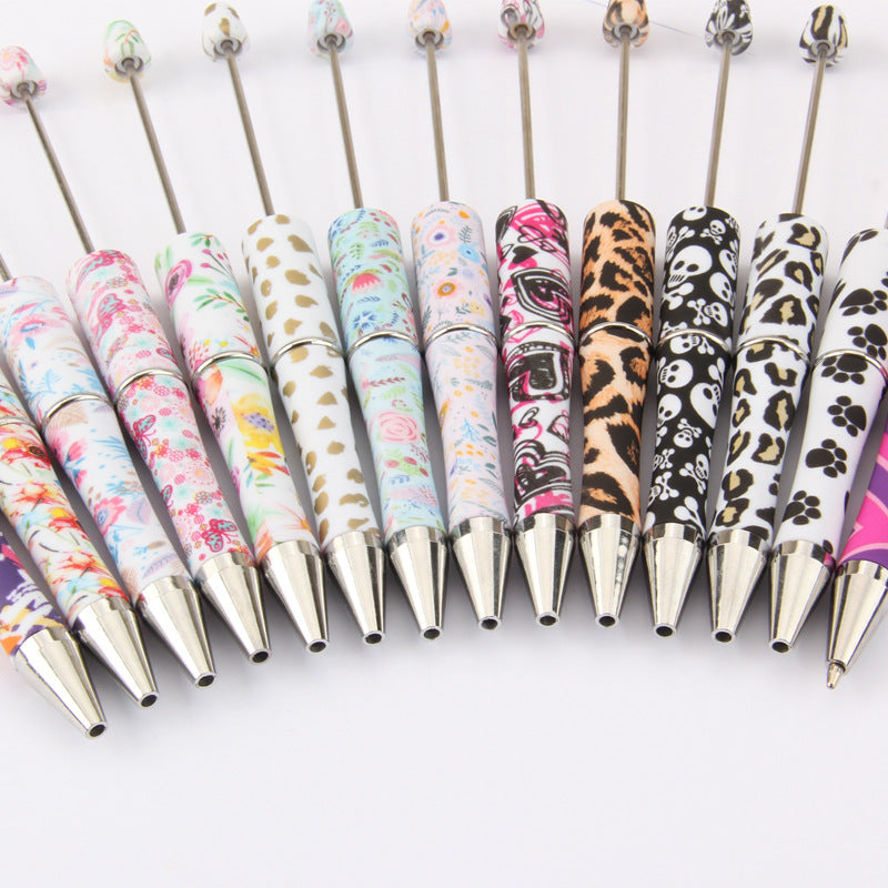 Beadable Pen Printed Pattern Plastic Light Weight 4