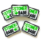 Silicone Focal Beads Stoner Babe Green Maple Leaves Hearts Stars 20pcs