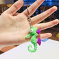 PVC Octopus Keychain Marine Animal Neon Tentacles Design 6