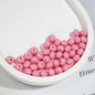 Acrylic Faceted Spacer Beads 8mm Baking Painted Solid Color 50pcs 14