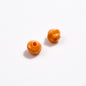 Baking Painted Mini Twisted Acrylic Beads 6mm Glossy Mixed Colors 100pcs 21