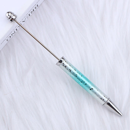 Beadable Ballpoint Pen UV Plating Starry Sky Sequins Gradient Colorful 19