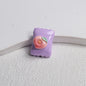 Fruit Snack Bag Acrylic Square Beads 23mm Glossy Detailed 10pcs 15