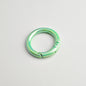 Alloy Iridescent Plating Spring Key Rings 20mm and 25mm 10pcs 16