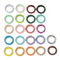Alloy Iridescent Plating Spring Key Rings 20mm and 25mm 10pcs 5
