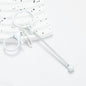 Beadable Keychain Metal Slender Shaft Polished Ball Lobster Clasp 12