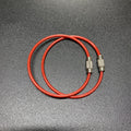 PVC Coated Wire Key Rings Colorful Durable 15cm 20pcs 6