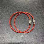 PVC Coated Wire Key Rings Colorful Durable 15cm 20pcs 6