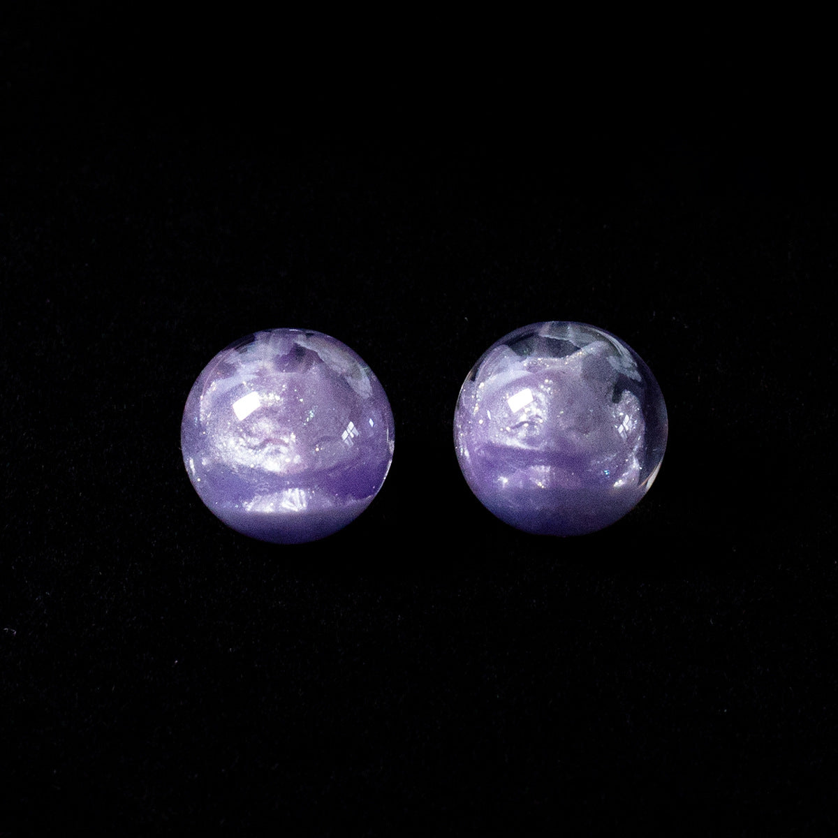 Clear Nine-Tailed Fox Resin Beads 16mm Round Mixed Colors 10pcs 7