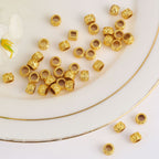 Brass Tube Metal Beads 6.5mm Tibetan Patterned Large Hole 100pcs 3