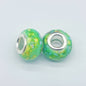 Resin Spacer Beads 14mm Ink Painting Large Hole 50pcs 12