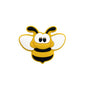 Silicone Focal Beads Bee With Large Eyes Pastel Colors 10pcs 13