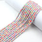 Flat Clay Beads 6mm Colorful Matte Polymer Spacer 10 Strands 36