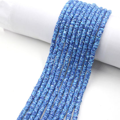 Flat Disc Clay Beads 6mm Colorful Matte Polymer 10strands 51
